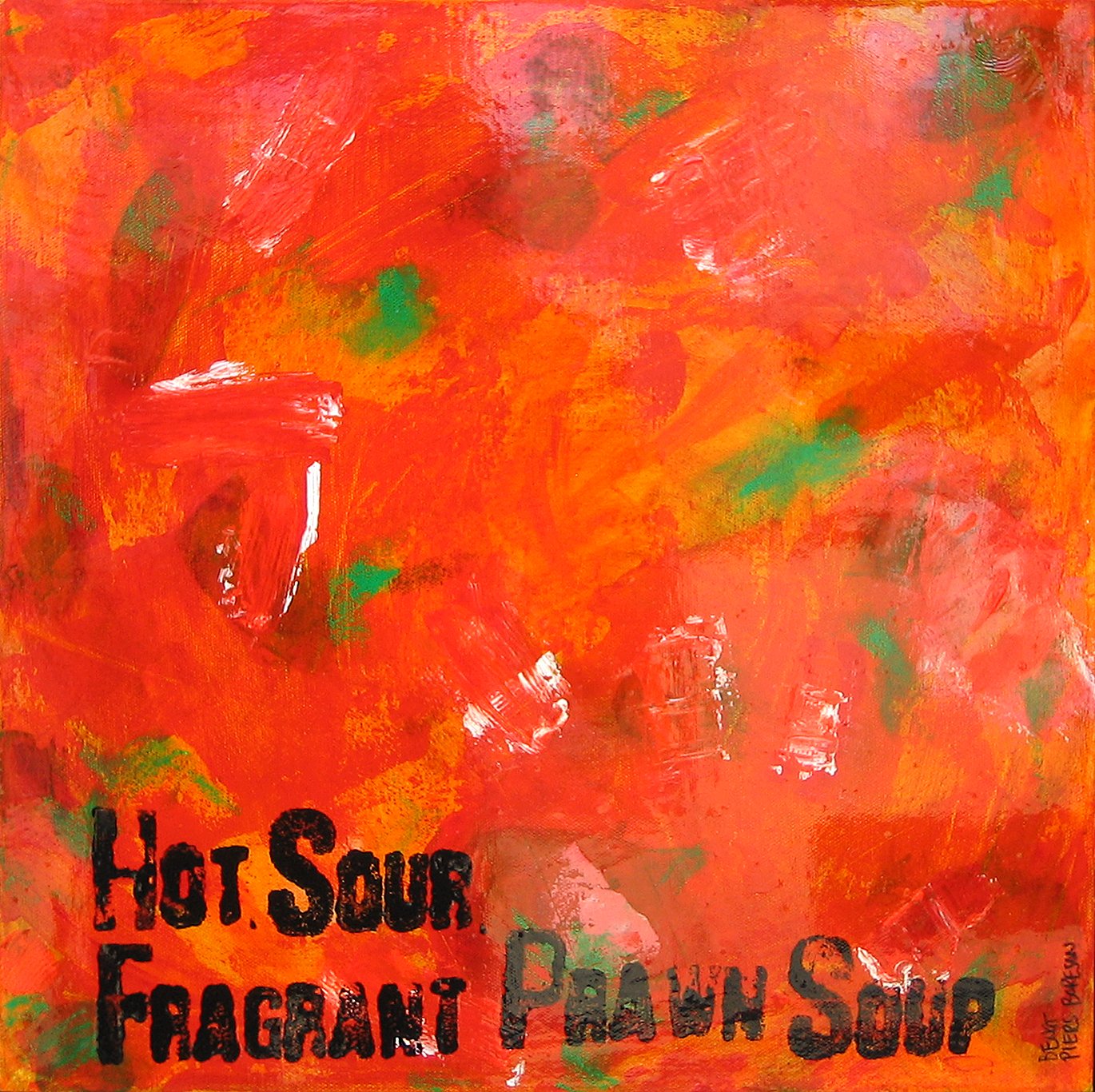 Hot sour fragrant prawn soup